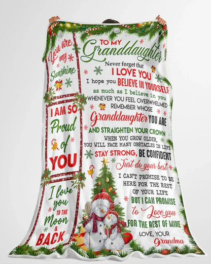 Special Gift For Your Granddaughter Blanket - From Grandma