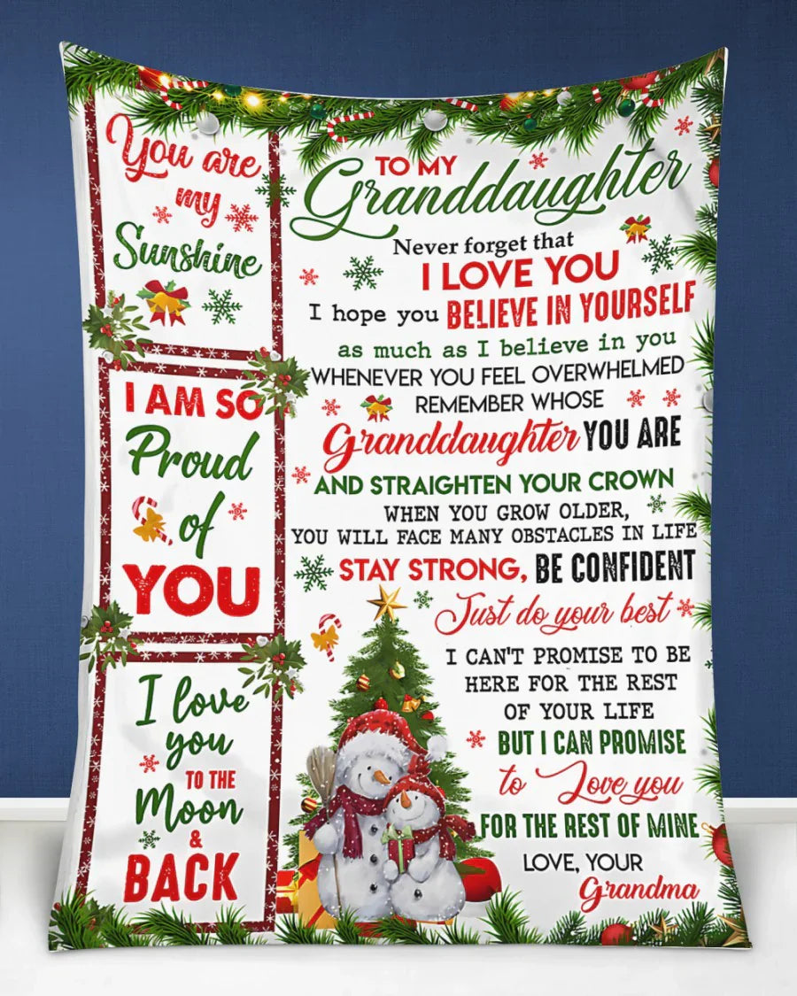 Special Gift For Your Granddaughter Blanket - From Grandma