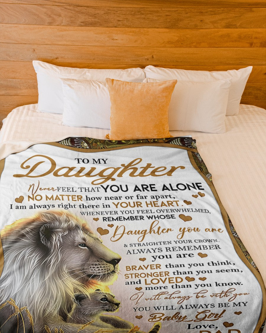 BLANKET FOR DAUGHTER – COMFORT & WARMTH GIFT FROM DAD Sherpa Fleece Quilt Blanket NTTD00 (SKUB11-55)