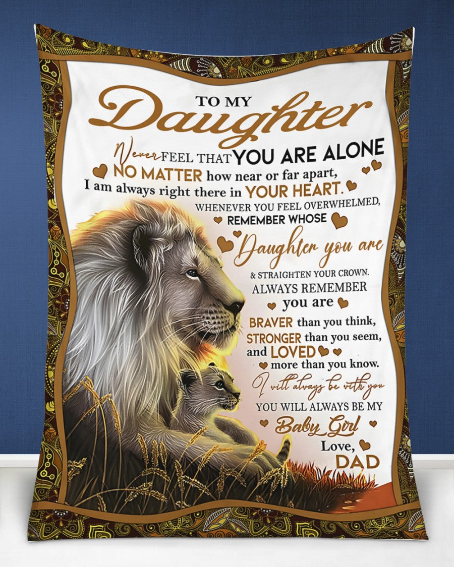 BLANKET FOR DAUGHTER – COMFORT & WARMTH GIFT FROM DAD Sherpa Fleece Quilt Blanket NTTD00 (SKUB11-55)