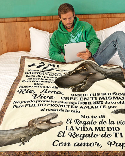 Manta para Hijo – Regalo de Consuelo y Calidez de Papá Manta Acolchada de Forro Polar Sherpa NTTDsp (SKUB11-63)