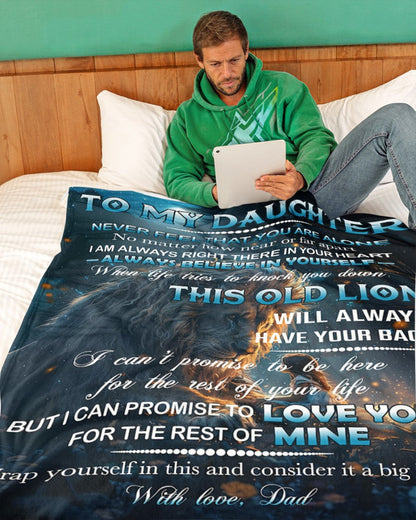 BLANKET FOR DAUGHTER – COMFORT & WARMTH GIFT FROM DAD Sherpa Fleece Quilt Blanket NTTD00 (SKUB11-81)