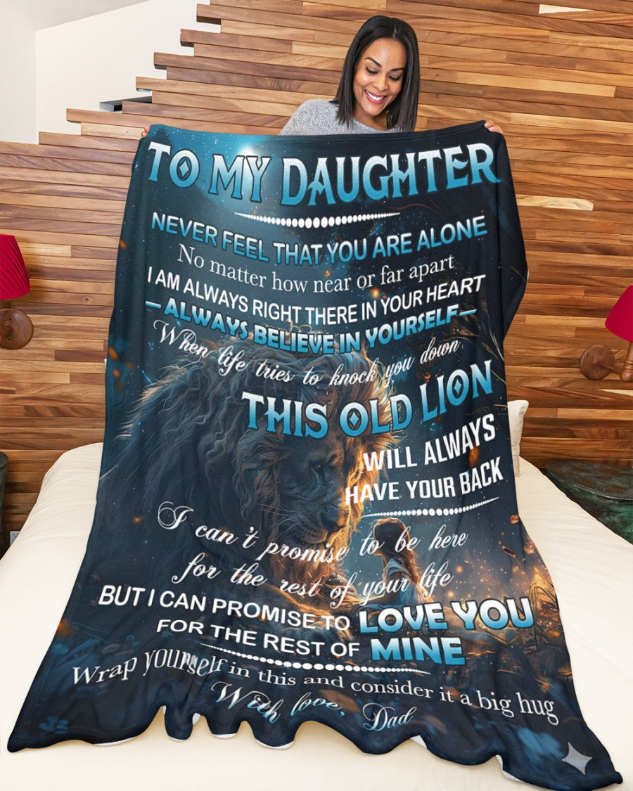 BLANKET FOR DAUGHTER – COMFORT & WARMTH GIFT FROM DAD Sherpa Fleece Quilt Blanket NTTD00 (SKUB11-81)