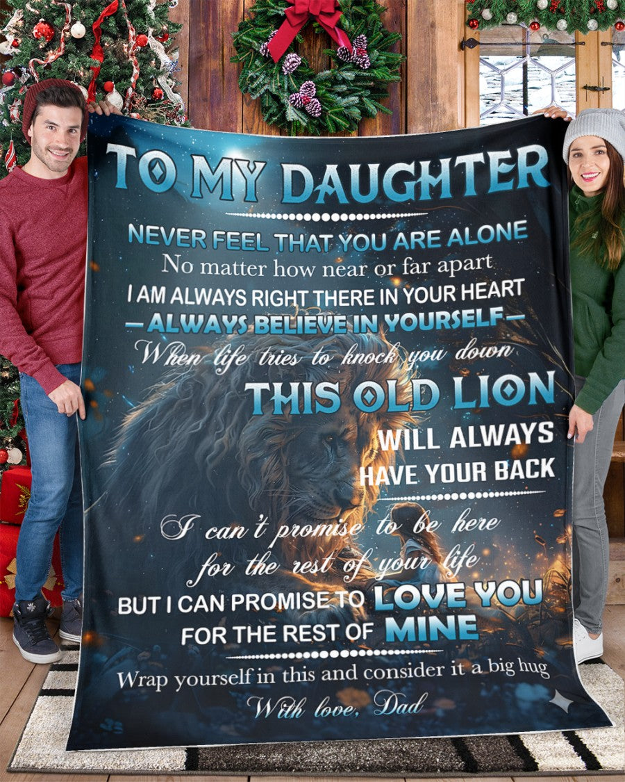 BLANKET FOR DAUGHTER – COMFORT & WARMTH GIFT FROM DAD Sherpa Fleece Quilt Blanket NTTD00 (SKUB11-81)