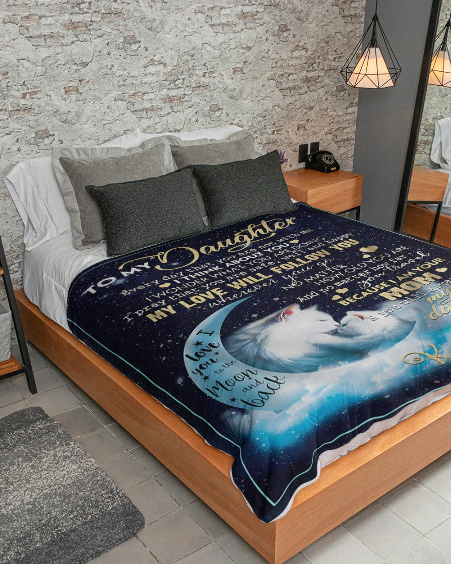 Special Gift For Your Daughter Blanket - From Mom (SKUB09-66)