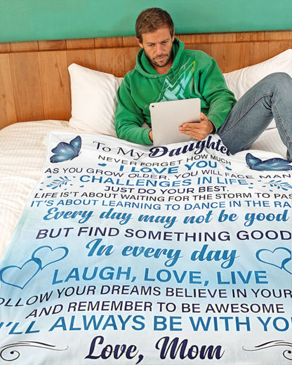 Special Gift For Your Daughter Blanket - From Mom (SKUB07-30)