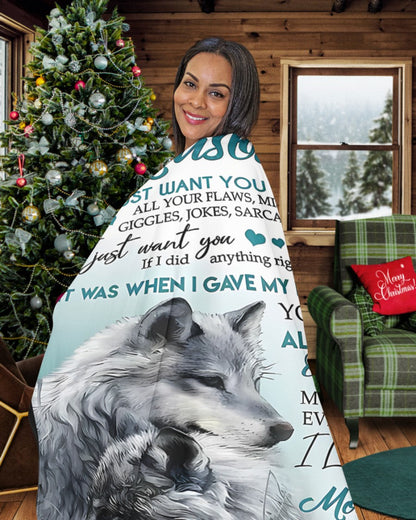 Special Gift For Your Husband Blanket - From Wife (SKU-CHAU-B21) FULL