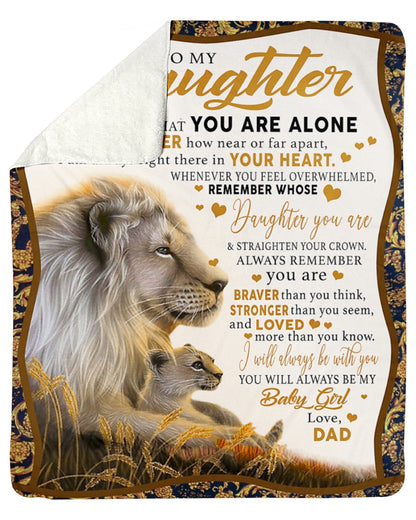 Love Your Dad Blanket - Gift For Daughter From Dad