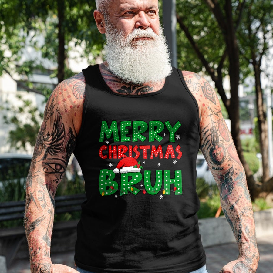 Bruh Meme Funny Saying Bro Greeting Teens Boys Men Christmas T-Shirt - Christmas Unisex T-Shirt/Hoodie/Sweatshirt - TRNN00