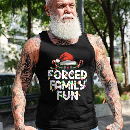 Forced Family Fun Christmas Pajamas Funny T-Shirt - Christmas Unisex T-Shirt/Hoodie/Sweatshirt - TRNN00