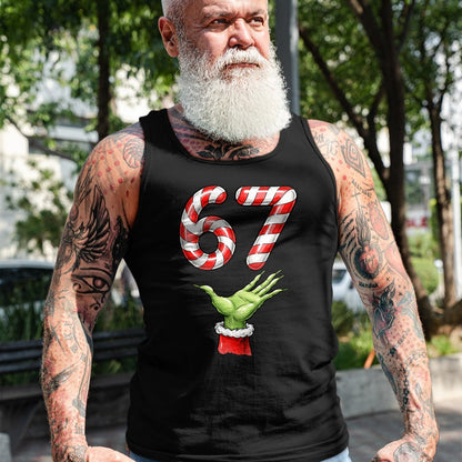 Santa Six Seven 67 Meme Christmas 67 Candy Cane Kids Boys T-Shirt - Christmas Unisex T-Shirt/Hoodie/Sweatshirt - TRNN00
