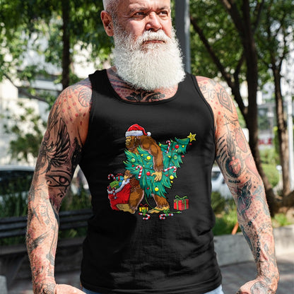 Most Wonderful Christmas Co Bigfoot Christmas Tree Lights Xmas Boys Men Sasquax T-Shirt - Christmas Unisex T-Shirt/Hoodie/Sweatshirt - TRNN00