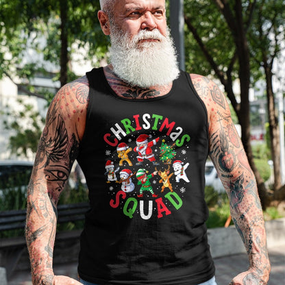 Christmas Squad Santa Dabbing Elf Family Matching Pajamas T-Shirt - Christmas Unisex T-Shirt/Hoodie/Sweatshirt - TRNN00