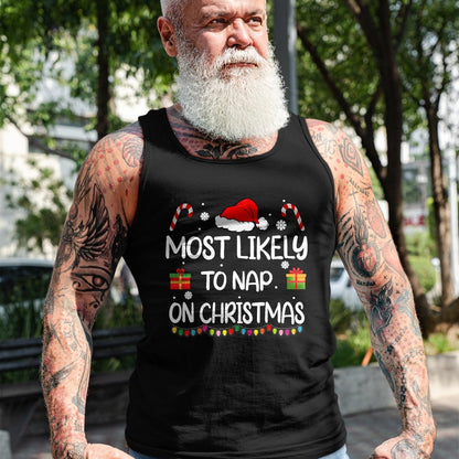 Most Likely To Nap On Christmas family funny matching T-Shirt - Christmas Unisex T-Shirt/Hoodie/Sweatshirt - TRNN00