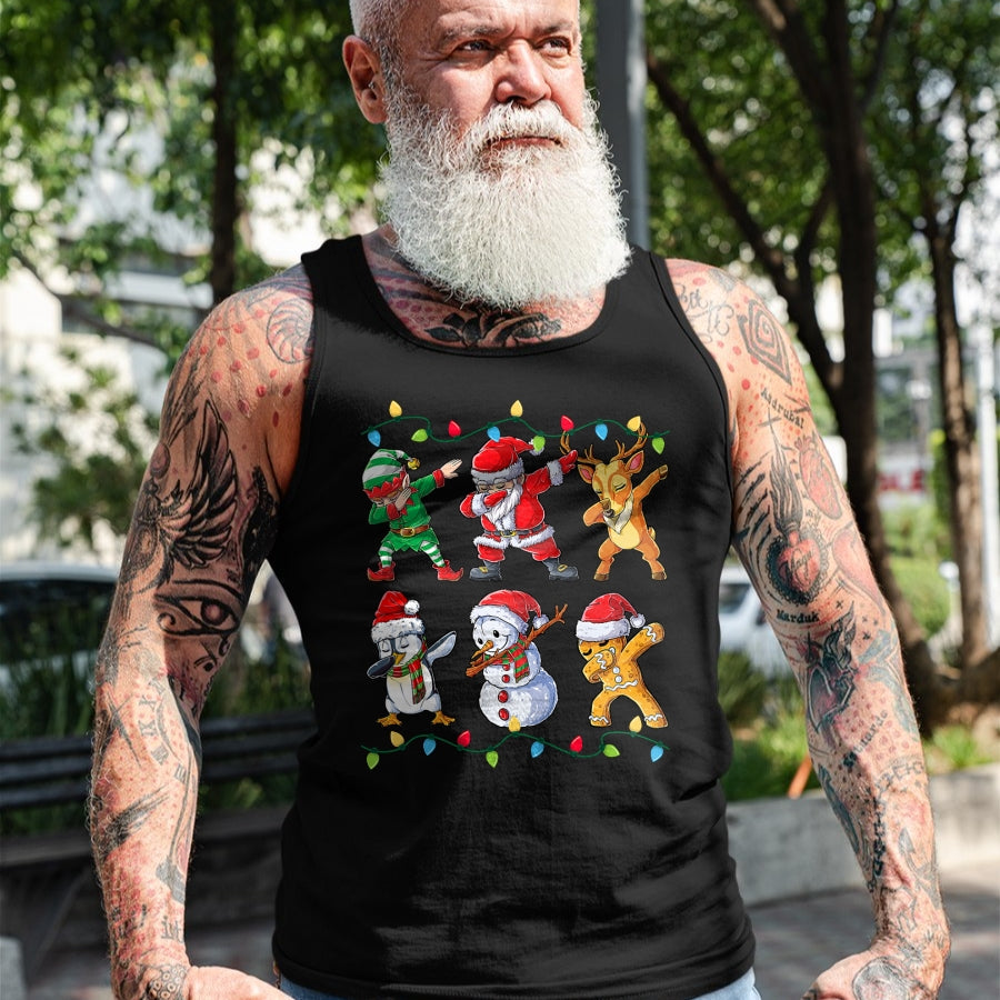 Dabbing Santa Elf Friends Christmas Boys Girls Men Xmas Dab T-Shirt - Christmas Unisex T-Shirt/Hoodie/Sweatshirt - TRNN00
