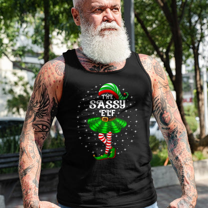 Xmas Family Matching Women Girls Mom The Sassy Elf Christmas T-Shirt - Christmas Unisex T-Shirt/Hoodie/Sweatshirt - TRNN00