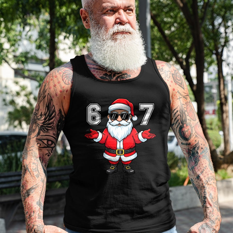 67 Meme Six Seven 6 7 Funny Santa Matching Xmas 67 Christmas T-Shirt - Christmas Unisex T-Shirt/Hoodie/Sweatshirt - TRNN00 (Copy)