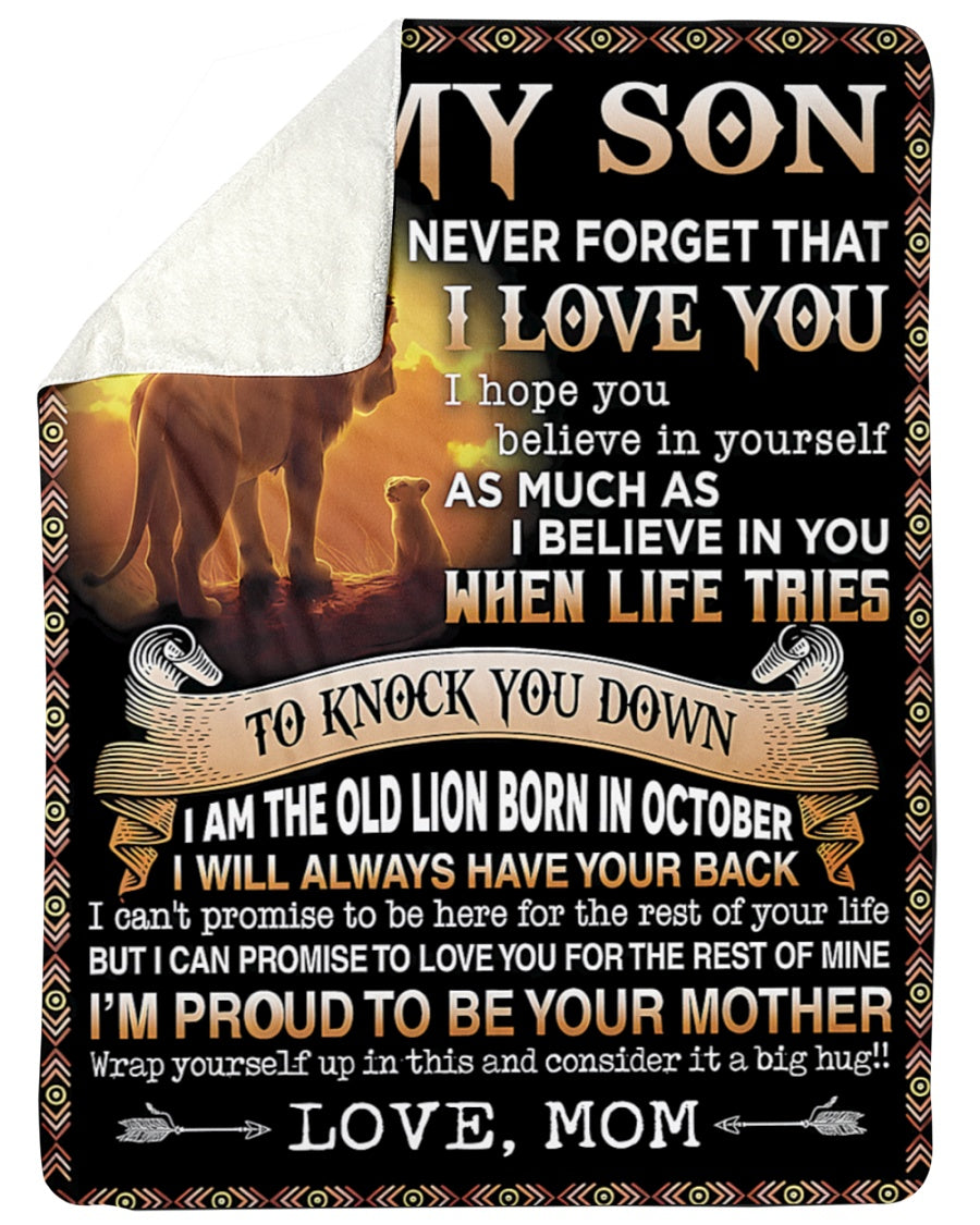 Special Gift For Your Son Blanket - From Mom (SKUB09-140-10)