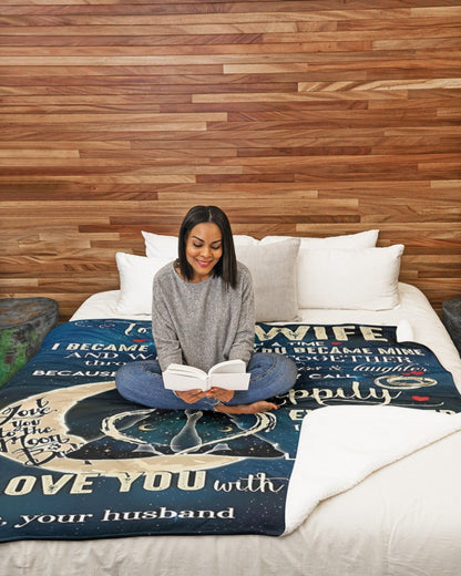 Special Gift For Your Wife Blanket - From Husband (SKU-CHAU-B13) FULL