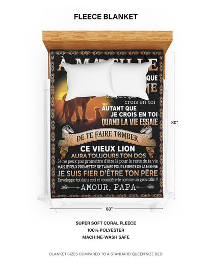 Cadeau Spécial Pour Ta Fille Couverture - De Papa (SKUB09-101)