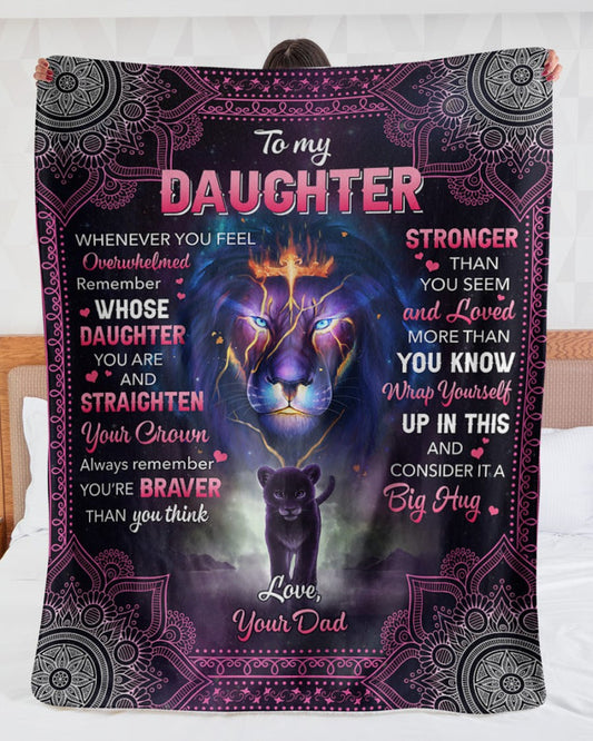 Special Gift for Your Daughter - From Dad Blanket (SKUB10-106)