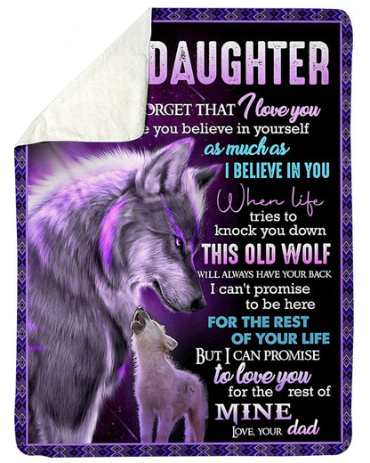Special Gift For Your Daughter Blanket - From Dad