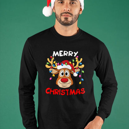 Merry Christmas Reindeer Xmas Family Men Women T-Shirt - Christmas Unisex T-Shirt/Hoodie/Sweatshirt - TRNN00