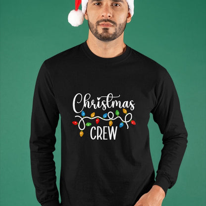 Christmas Crew Xmas Lights Family Matching Pajamas Holiday T-Shirt - Christmas Unisex T-Shirt/Hoodie/Sweatshirt - TRNN00