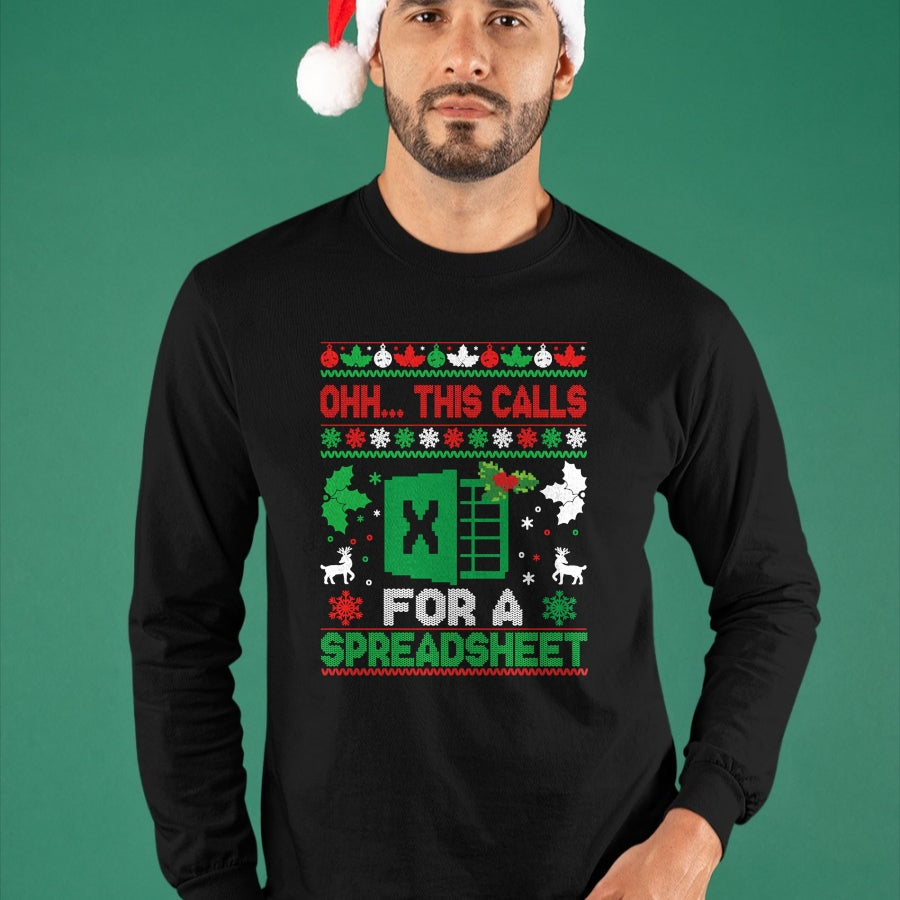 Oh this calls for a Spreadsheet Christmas sweater Excel Sweatshirt - Christmas Unisex T-Shirt/Hoodie/Sweatshirt - TRNN00