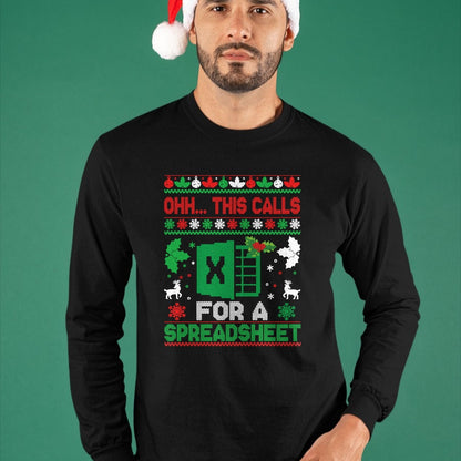 Oh this calls for a Spreadsheet Christmas sweater Excel Sweatshirt - Christmas Unisex T-Shirt/Hoodie/Sweatshirt - TRNN00