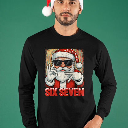 Funny Six Seven Meme Christmas Cool Santa Saying 6 7 T-Shirt - Christmas Unisex T-Shirt/Hoodie/Sweatshirt - TRNN00