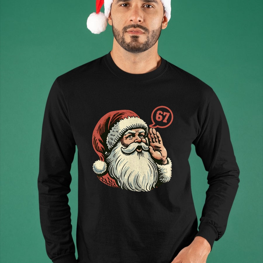 67 Christmas Funny Six Seven Meme Brainrot Santa Claus Boys T-Shirt - Christmas Unisex T-Shirt/Hoodie/Sweatshirt - TRNN00