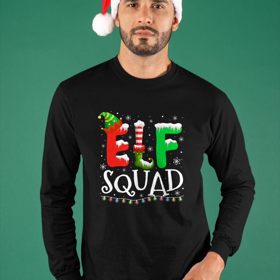 Elf Family Christmas Matching Pajamas Xmas Elf Squad T-Shirt - Christmas Unisex T-Shirt/Hoodie/Sweatshirt - TRNN00