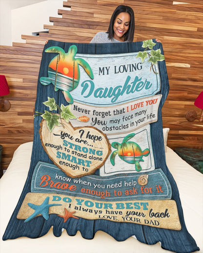 Special Gift For Your Daughter Blanket - From Dad