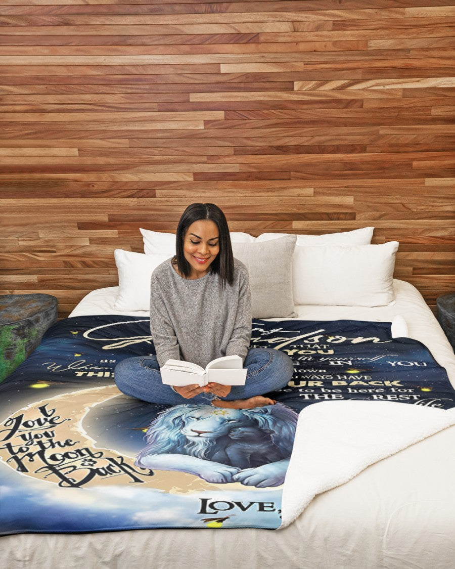 Special Gift For Your Grandson Blanket - From Grandma (SKU-CHAU-B19) FULL