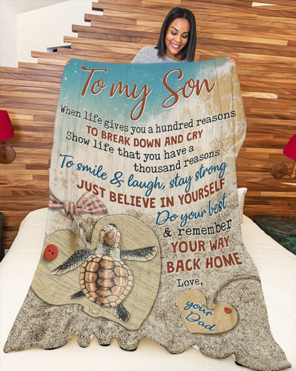 Special Gift For Your Son Blanket - From Dad