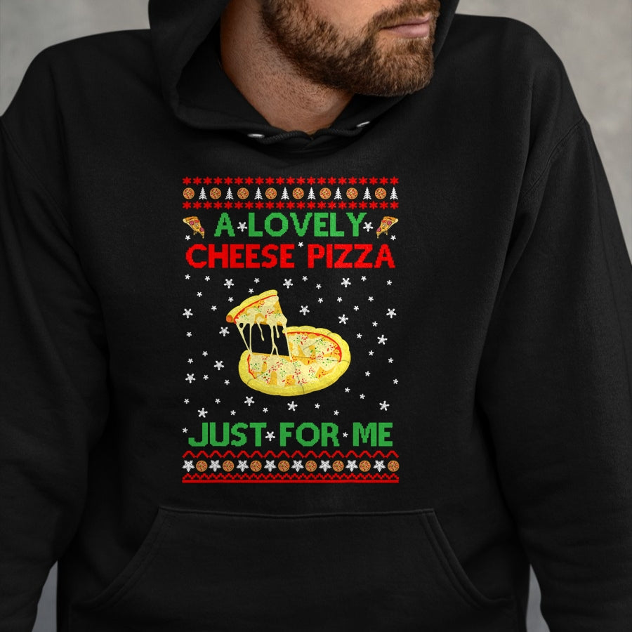 A Lovely Cheese Pizza Shirt Alone Funny Kevin X-Mas Home T-Shirt - Christmas Unisex T-Shirt/Hoodie/Sweatshirt - TRNN00
