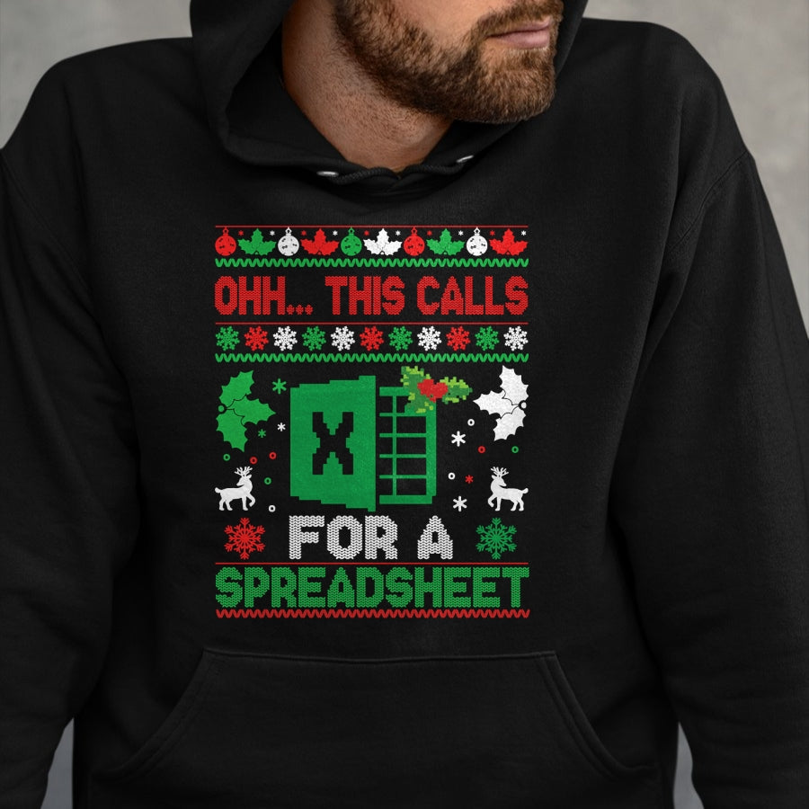 Oh this calls for a Spreadsheet Christmas sweater Excel Sweatshirt - Christmas Unisex T-Shirt/Hoodie/Sweatshirt - TRNN00