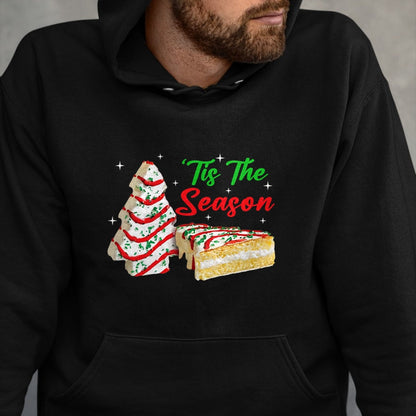Funny Tis The Season Design Christmas Tree Cakes Debbie T-Shirt - Christmas Unisex T-Shirt/Hoodie/Sweatshirt - TRNN00