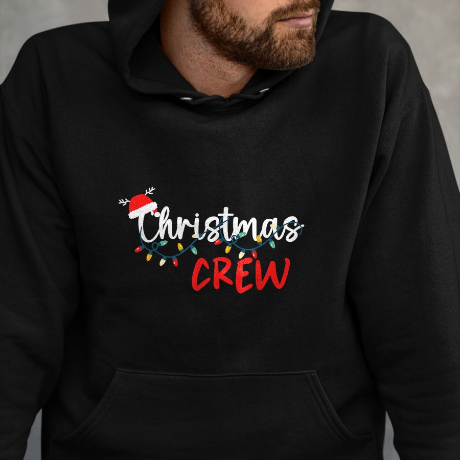 Christmas Crew Xmas Lights Family Matching Pajamas Holiday T-Shirt - Christmas Unisex T-Shirt/Hoodie/Sweatshirt - TRNN00