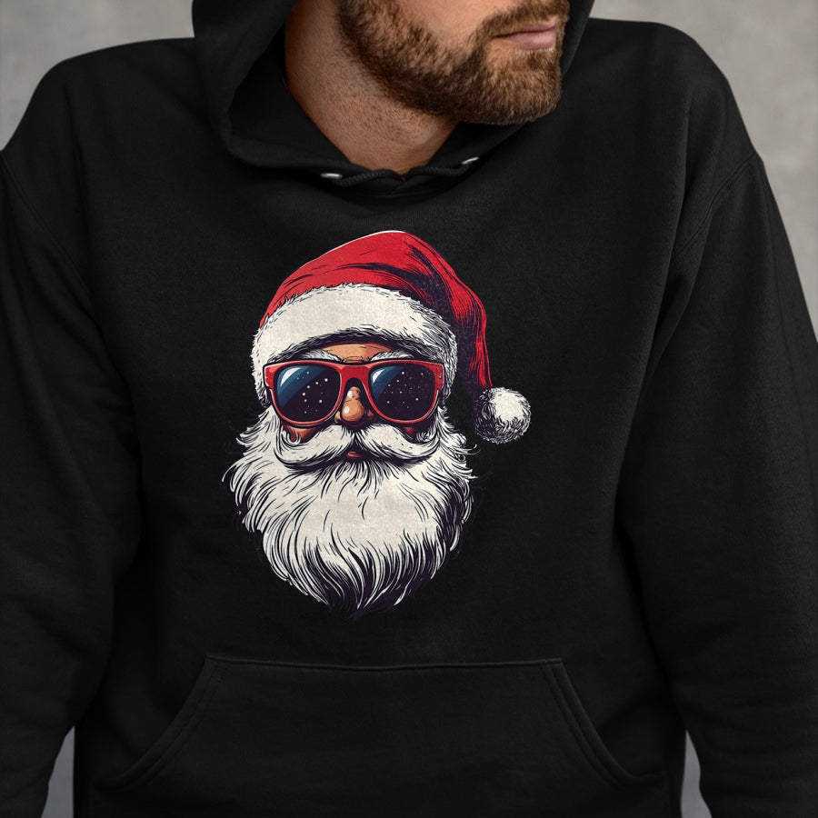 Cool Santa Claus Face Retro Sunglasses Christmas Men Boys T-Shirt - Christmas Unisex T-Shirt/Hoodie/Sweatshirt - TRNN00