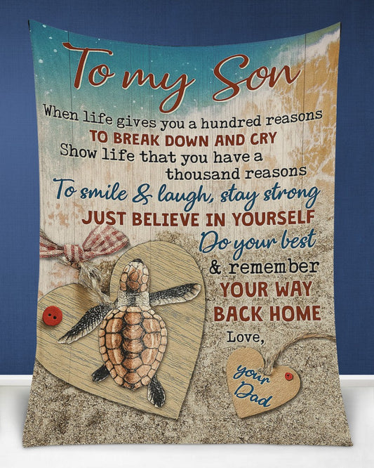 Special Gift For Your Son Blanket - From Dad