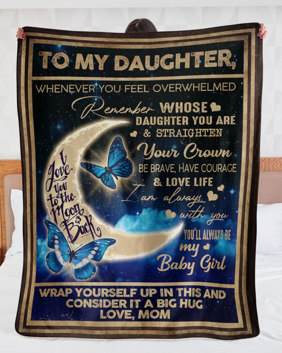 To my Daughter Love, from Mom - Blanket