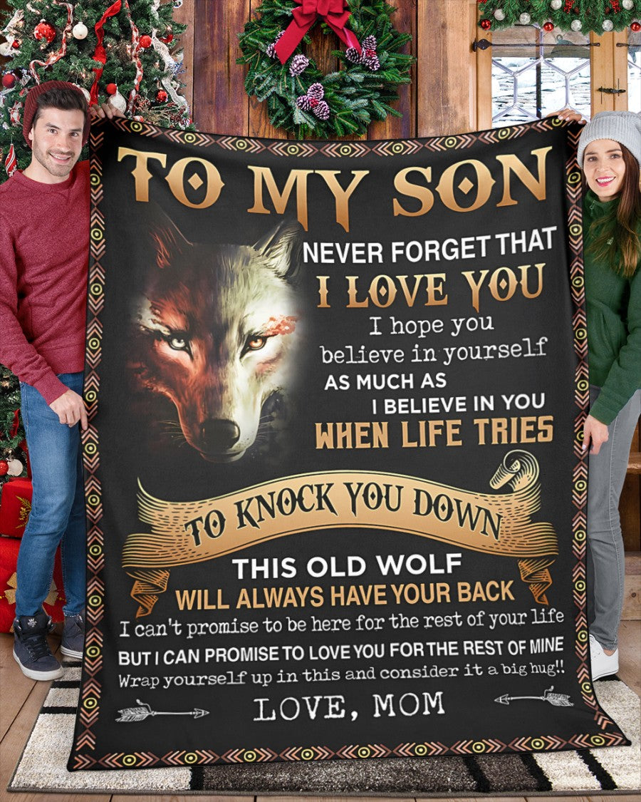 Special Gift For Your Son Blanket - From Mom (SKUB06-108)