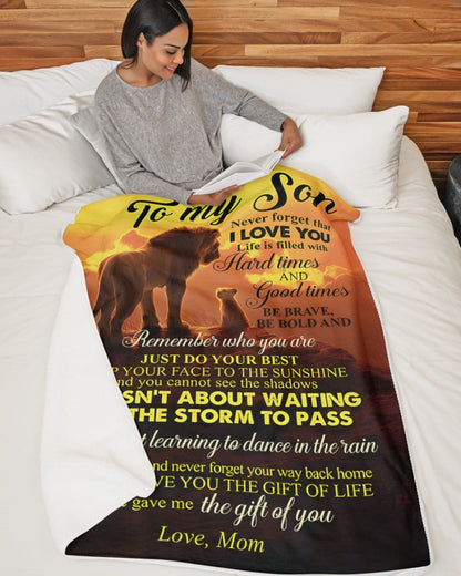 Special Gift For Your Son Blanket - From Mom (SKUB11-128)