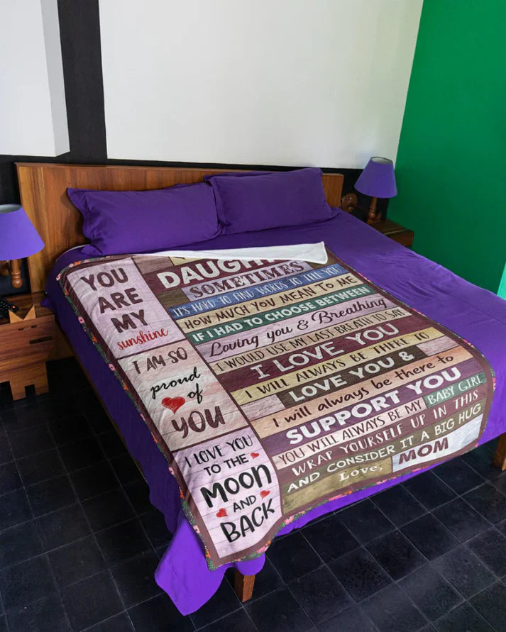 MOM TO DAUGHTER BLANKET – COMFORT & WARMTH GIFT (SKUB06-57)