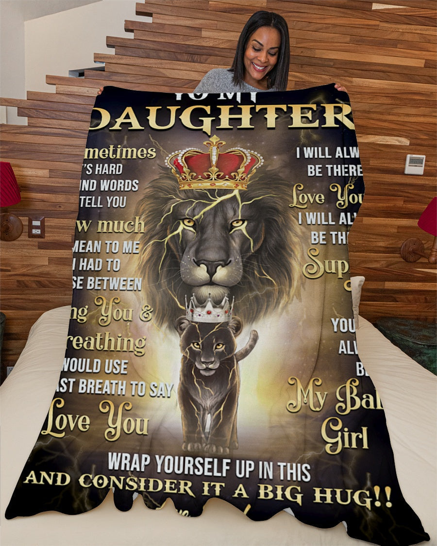 Special Gift For Your Daughter Blanket - From Dad (SKU-CHAU-B23)