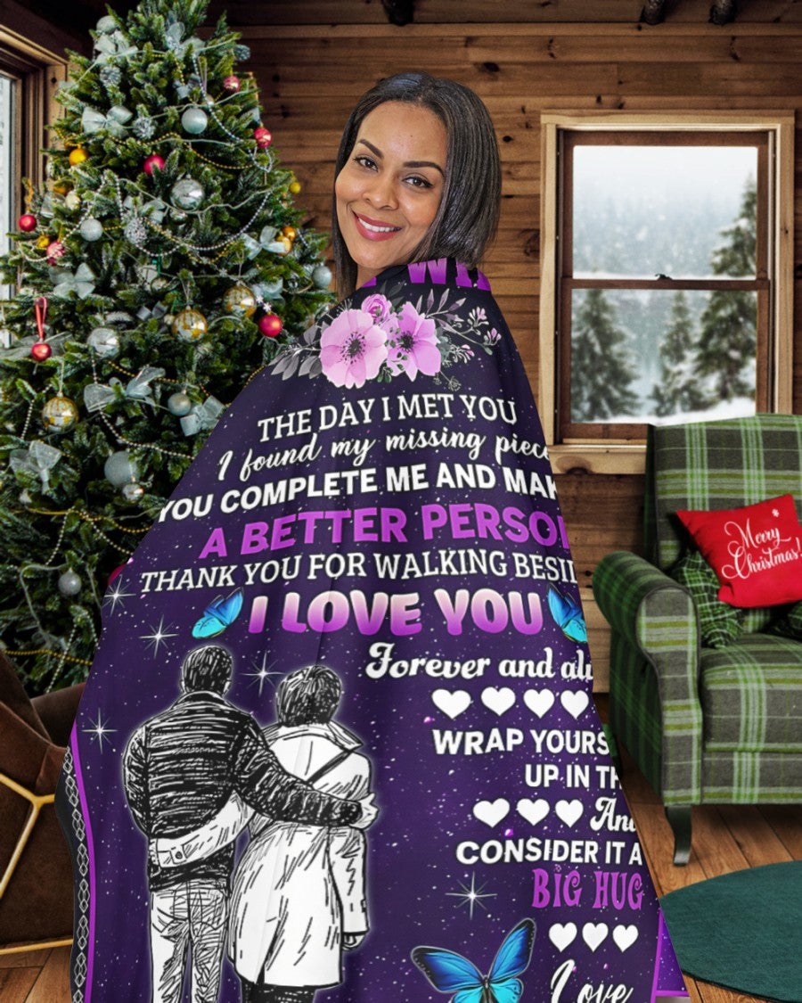 Special Gift For Your Wife Blanket - From Husband (SKU-CHAU-B14) FULL