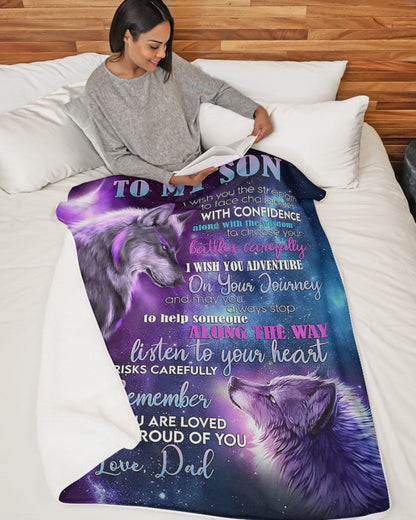 The Perfect Gift For Your Son Blanket - From Dad (SKUB10-BDOAN)