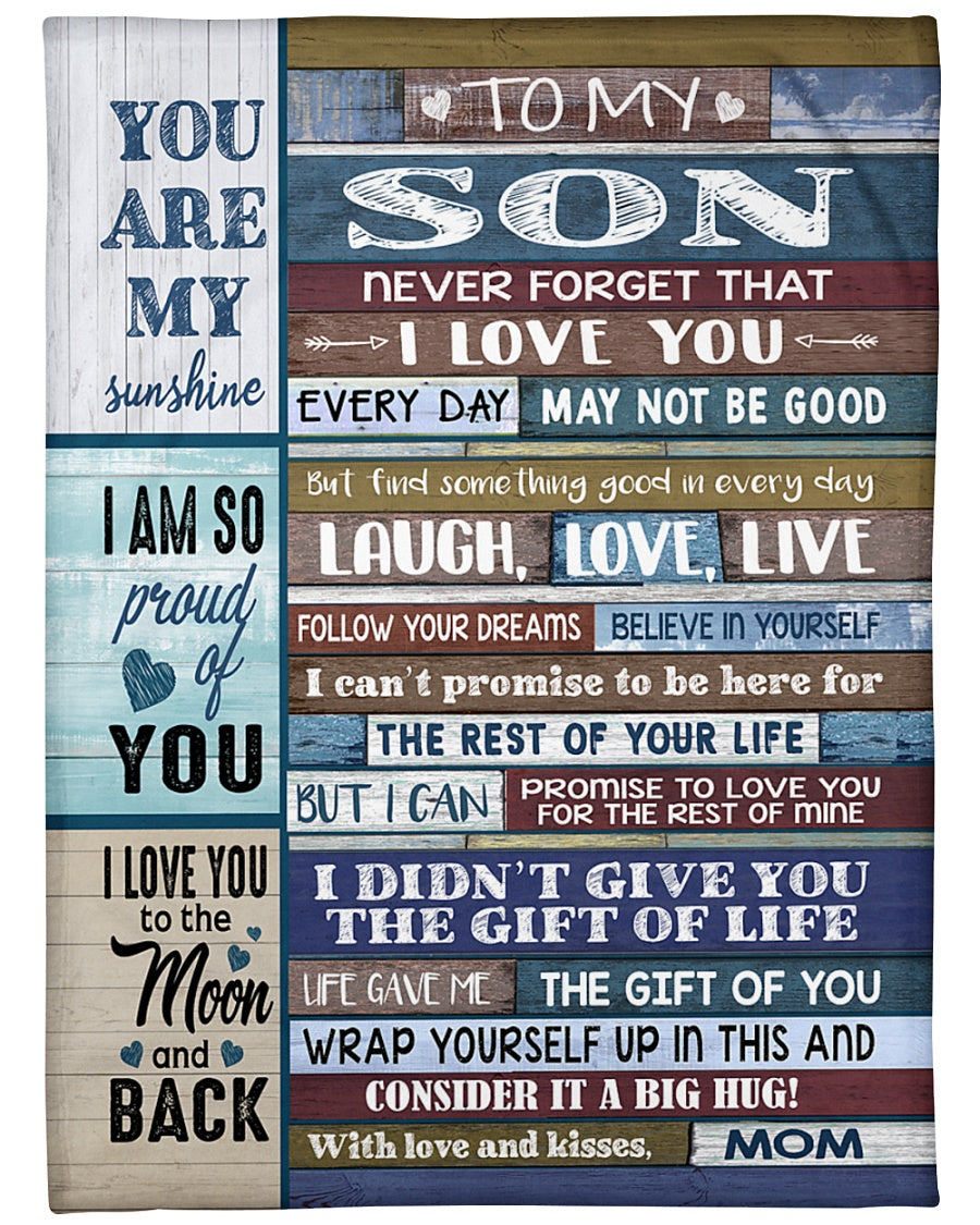 Special Gift For Your Son Blanket - From Mom